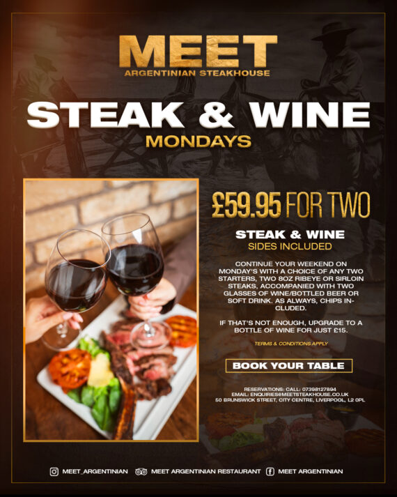 Mondays – Steak & Wine